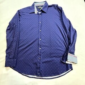 Butter‎ Cloth Men's Size Large Button Up Shirt Flip Cuff Stretch